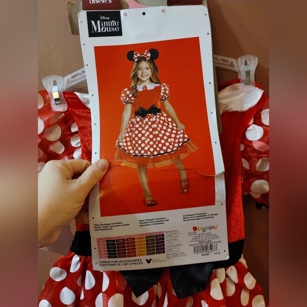 Nwt girls size small 6/6x Disney Minnie Mouse Halloween dress up costume dress - Picture 2 of 4